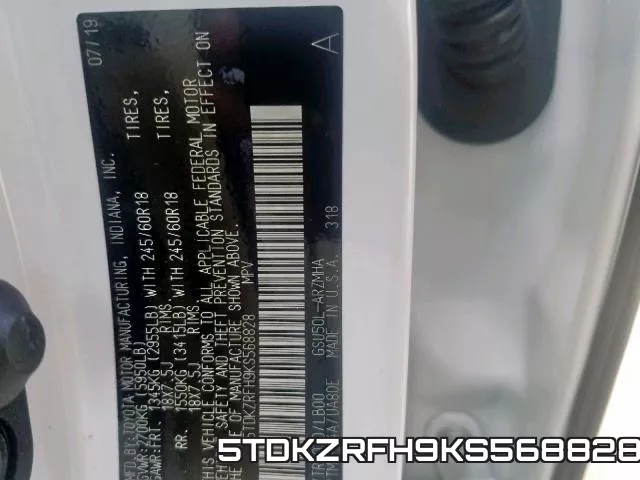 5TDKZRFH9KS568828 фото 2