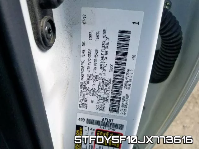 5TFDY5F10JX773616 фото 2