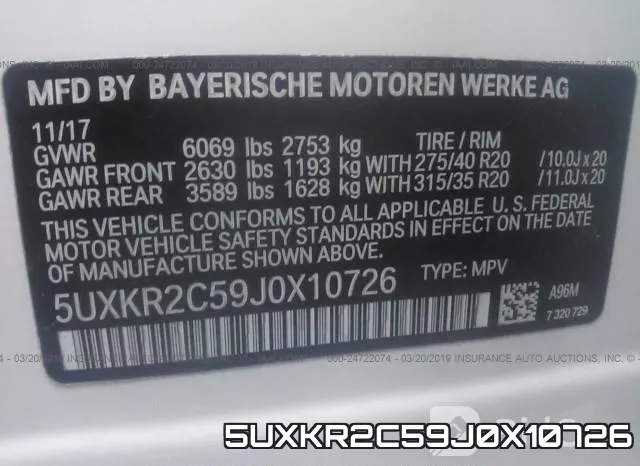 5UXKR2C59J0X10726 фото 10