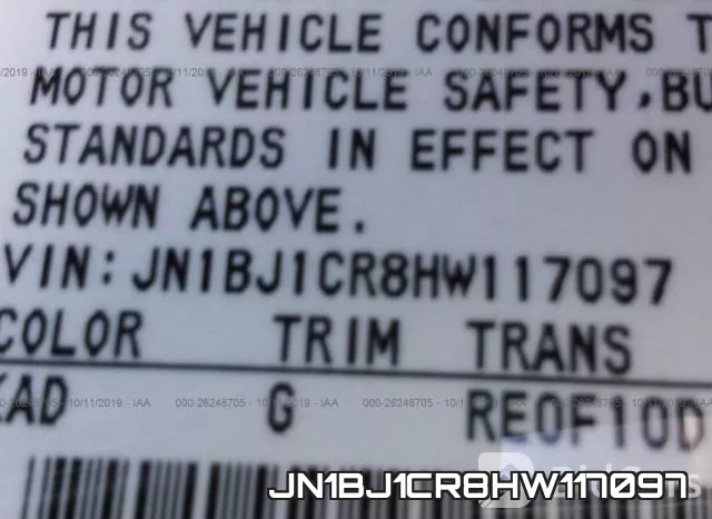 JN1BJ1CR8HW117097 фото 9