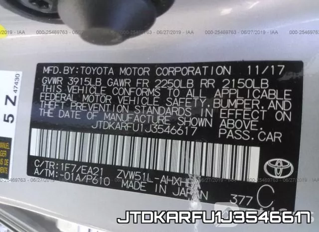 JTDKARFU1J3546617 фото 10