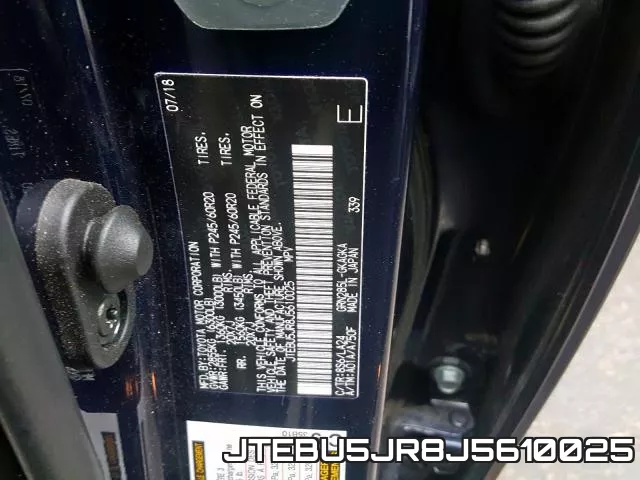 JTEBU5JR8J5610025 фото 2