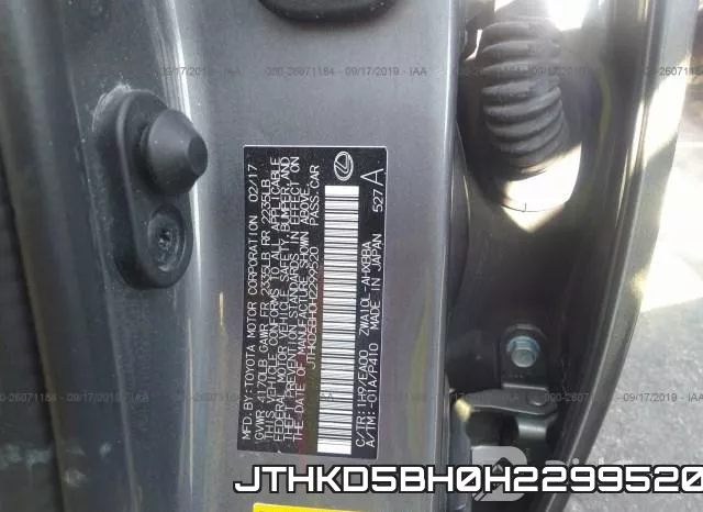 JTHKD5BH0H2299520 фото 10
