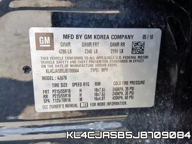 KL4CJASB5JB709084 фото 2