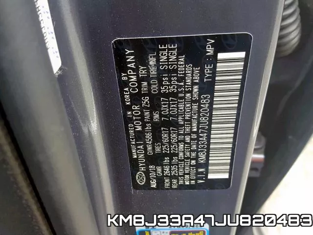 KM8J33A47JU820483 фото 2