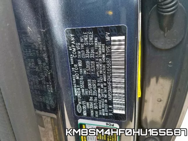 KM8SM4HF0HU165687 фото 2