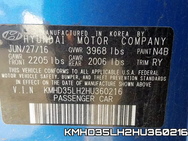 KMHD35LH2HU360216 фото 2