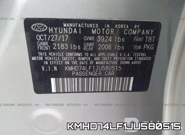 KMHD74LF1JU580515 фото 10