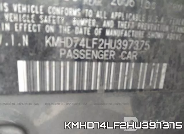 KMHD74LF2HU397375 фото 10