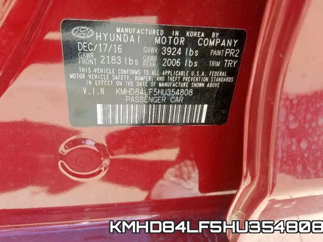 KMHD84LF5HU354808 фото 2