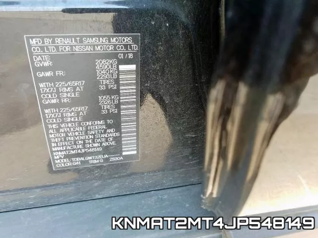 KNMAT2MT4JP548149 фото 2