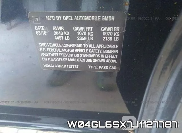 W04GL6SX7J1127787 фото 8