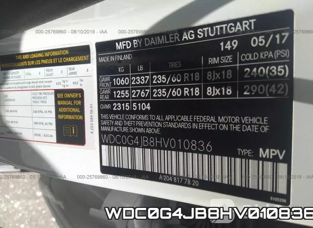WDC0G4JB8HV010836 фото 10