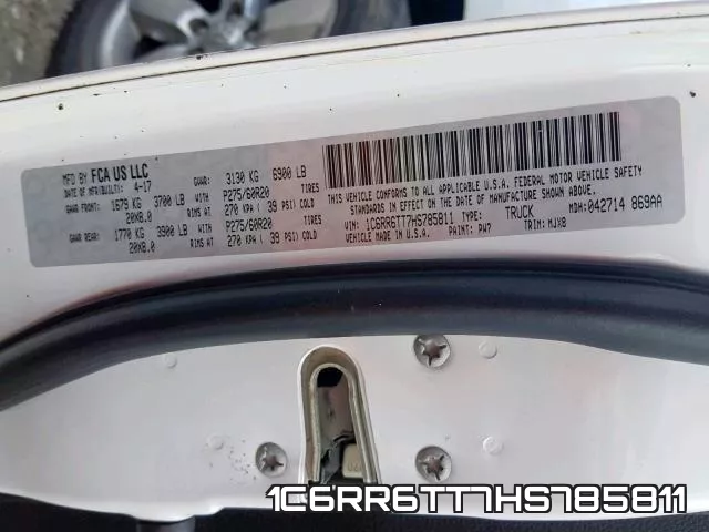 1C6RR6TT7HS785811 фото 2