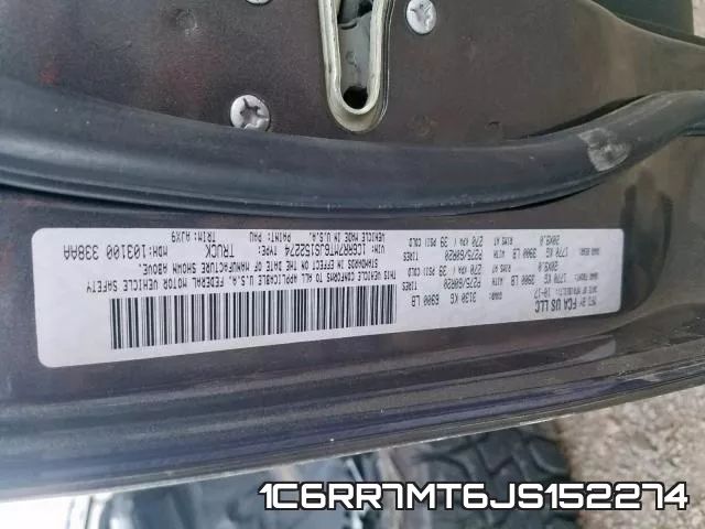 1C6RR7MT6JS152274 фото 2