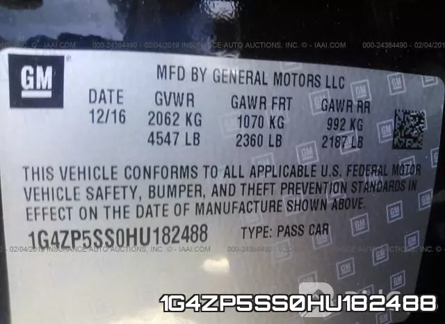 1G4ZP5SS0HU182488 фото 9