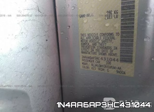 1N4AA6AP3HC431044 фото 10
