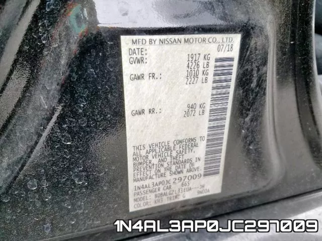 1N4AL3AP0JC297009 фото 2
