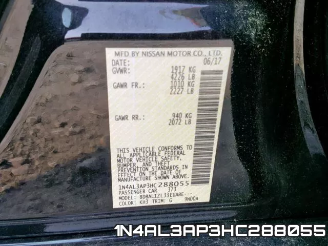 1N4AL3AP3HC288055 фото 2