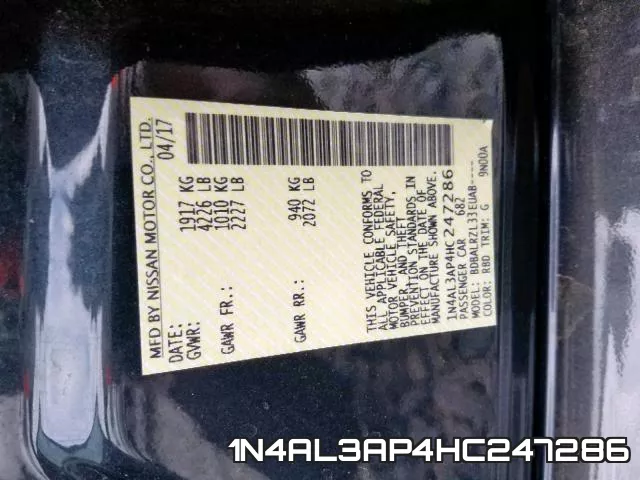 1N4AL3AP4HC247286 фото 2