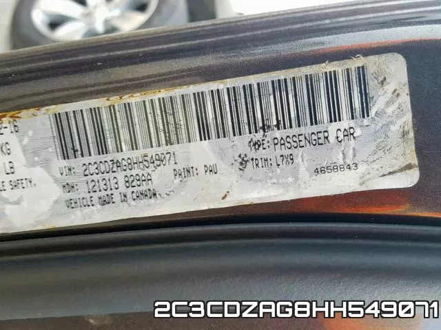 2C3CDZAG8HH549071 фото 2