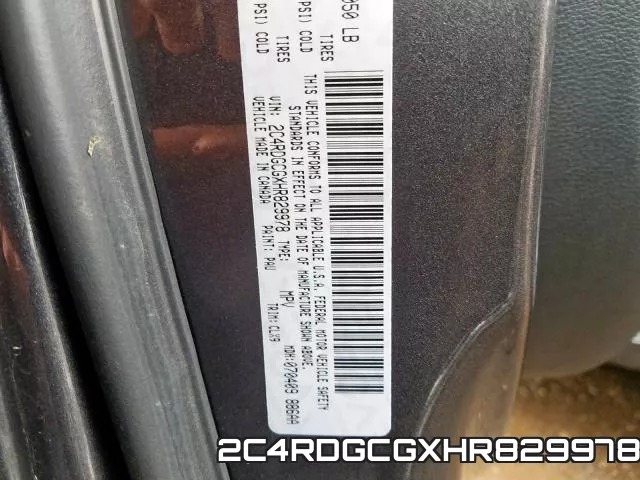 2C4RDGCGXHR829978 фото 2