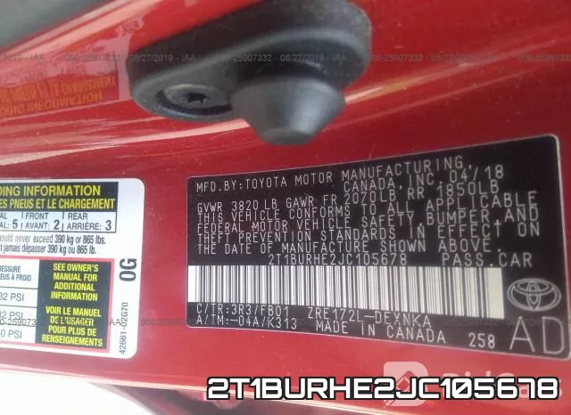 2T1BURHE2JC105678 фото 10