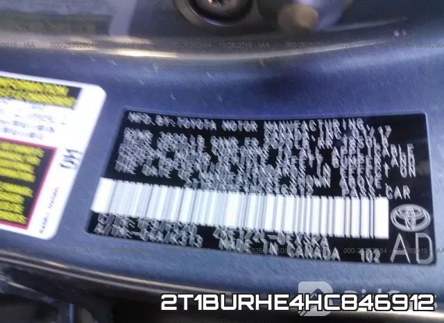 2T1BURHE4HC846912 фото 10