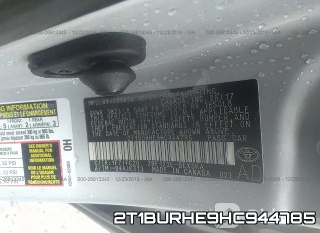 2T1BURHE9HC944785 фото 9