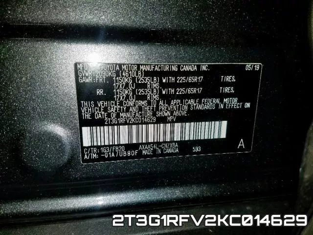 2T3G1RFV2KC014629 фото 2