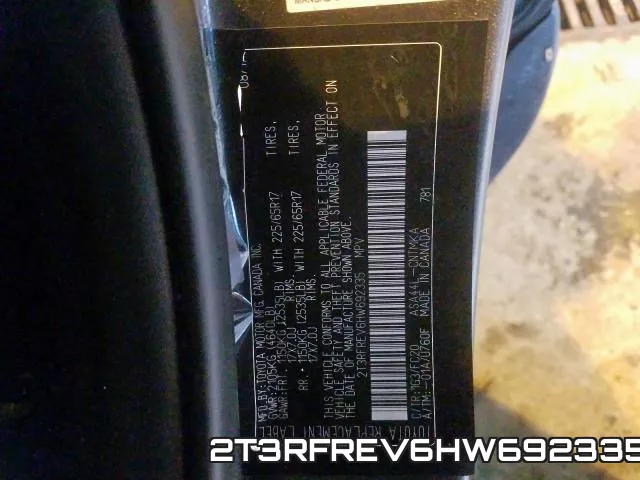 2T3RFREV6HW692335 фото 2