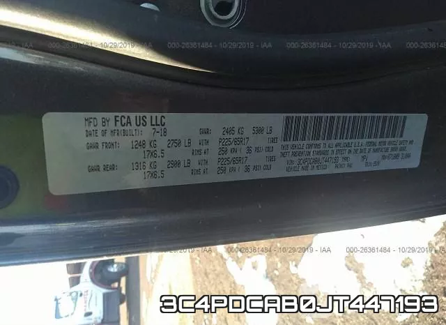 3C4PDCAB0JT447193 фото 10