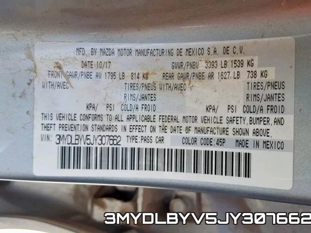 3MYDLBYV5JY307662 фото 2