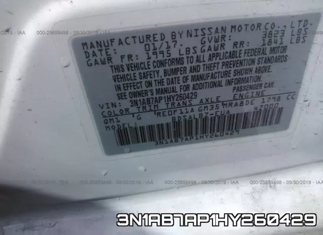 3N1AB7AP1HY260429 фото 10