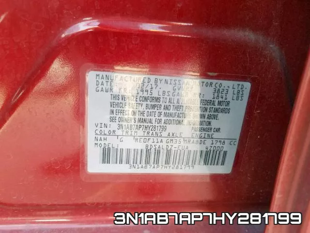 3N1AB7AP7HY281799 фото 2