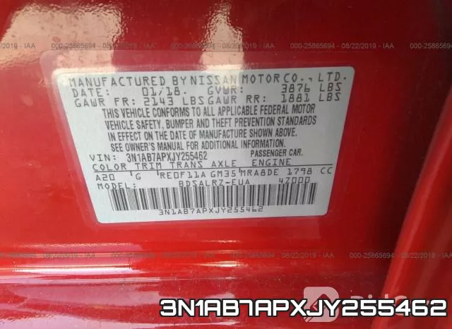 3N1AB7APXJY255462 фото 10