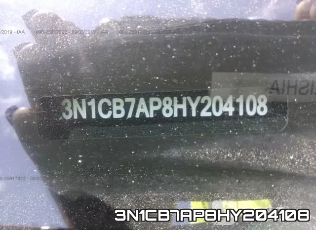 3N1CB7AP8HY204108 фото 9