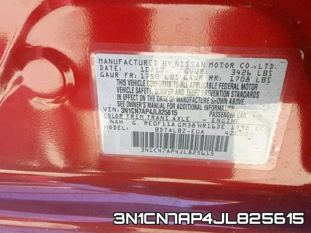 3N1CN7AP4JL825615 фото 2