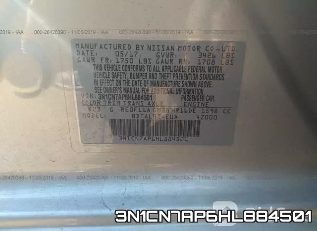3N1CN7AP6HL884501 фото 10