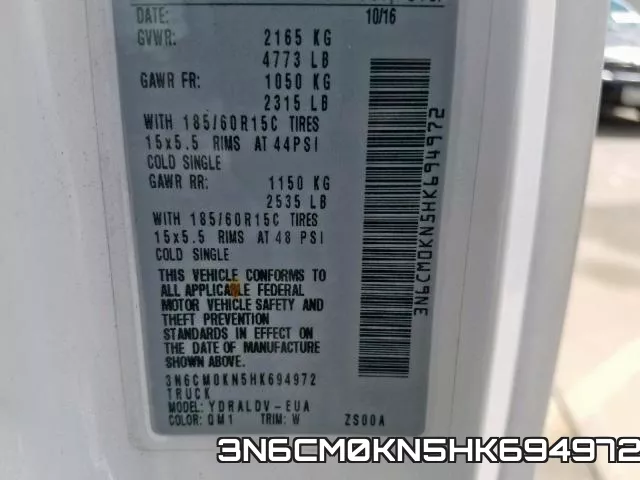 3N6CM0KN5HK694972 фото 2