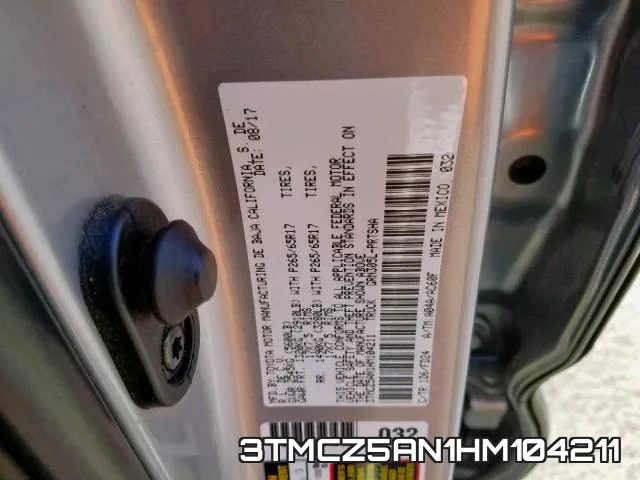 3TMCZ5AN1HM104211 фото 2