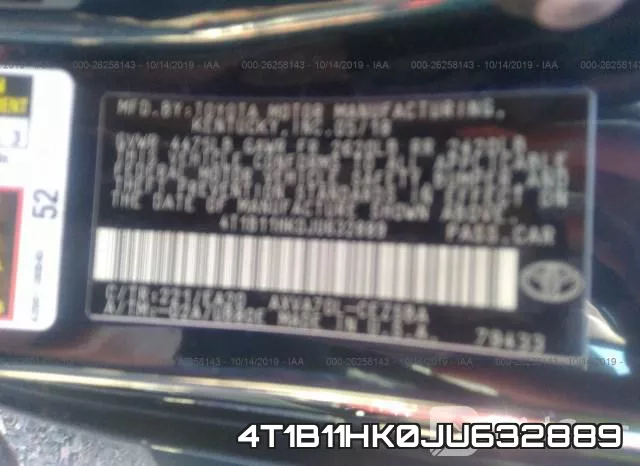 4T1B11HK0JU632889 фото 10