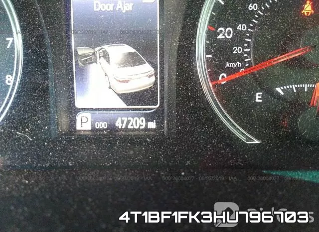 4T1BF1FK3HU796703 фото 7