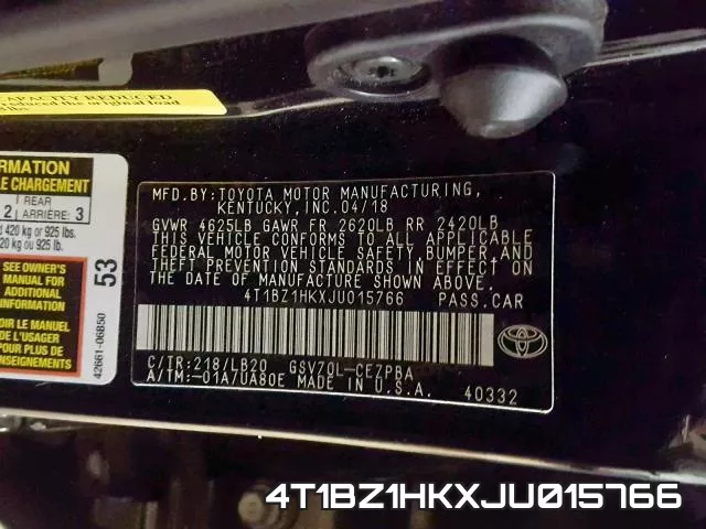 4T1BZ1HKXJU015766 фото 2