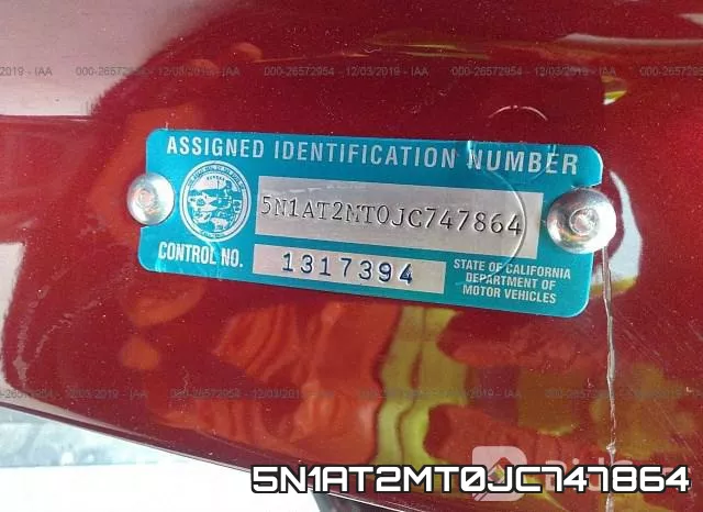 5N1AT2MT0JC747864 фото 9