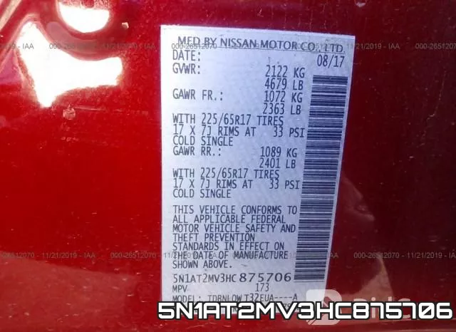 5N1AT2MV3HC875706 фото 10