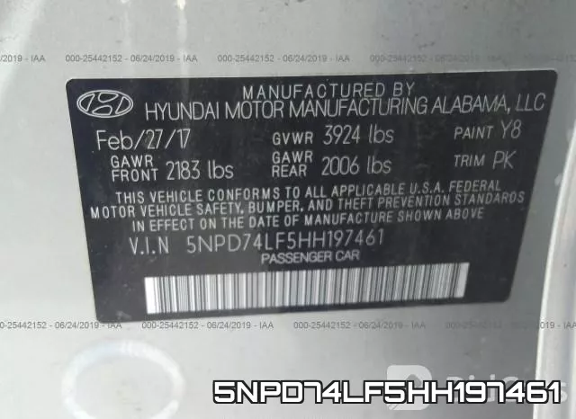 5NPD74LF5HH197461 фото 10