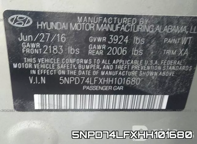 5NPD74LFXHH101680 фото 10