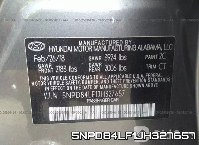 5NPD84LF1JH327657 фото 10