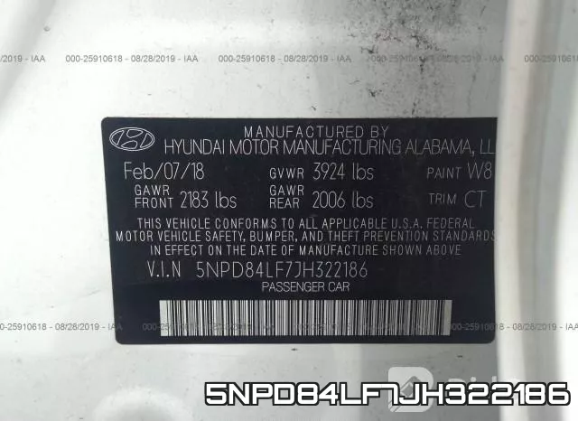 5NPD84LF7JH322186 фото 8